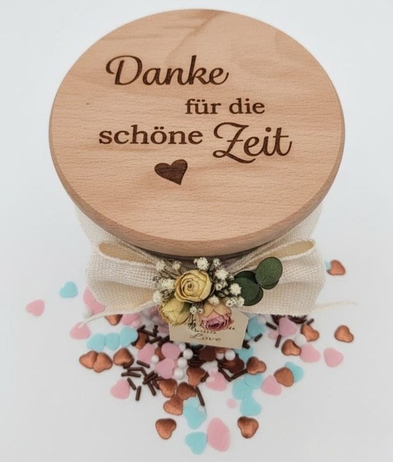 Vorratsglas Danke für die schöne Zeit