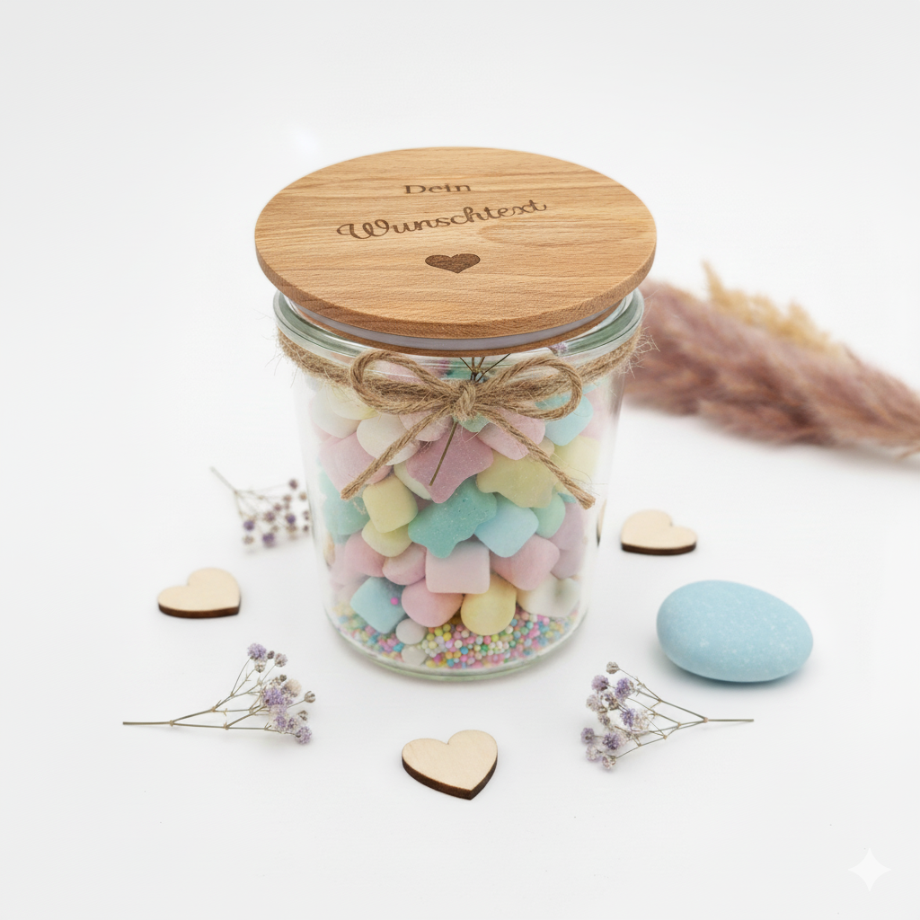 Weck Vorratsglas Wunschgravur gerade Form