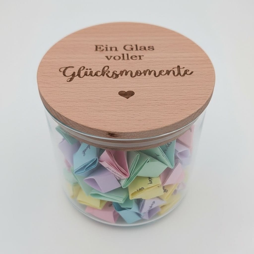 Ein Glas voller Glücksmomente