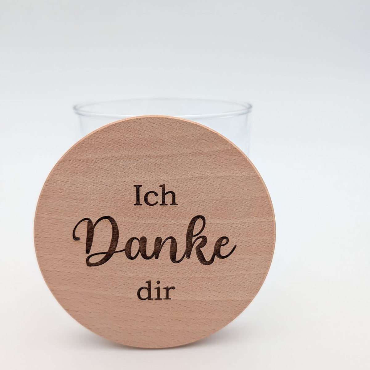 Vorratsglas mit Gravur Ich Danke dir / euch – Dankeschön Geschenk