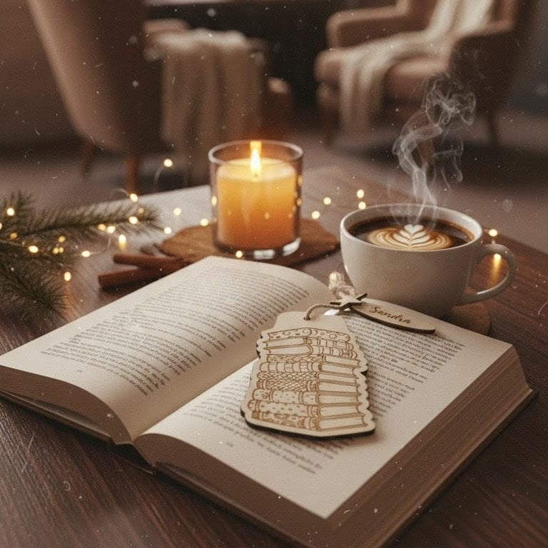 personalisiertes Lesezeichen Holz