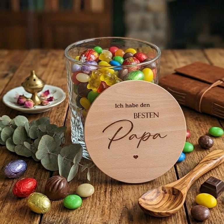 Bester Papa Geschenk Vatertag Vorratsglas Ich habe den besten Papa