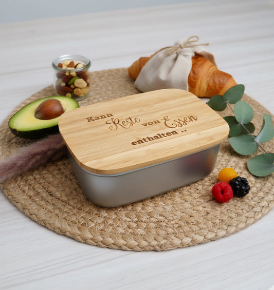 Brotdose - Kann Reste von Essen enthalten