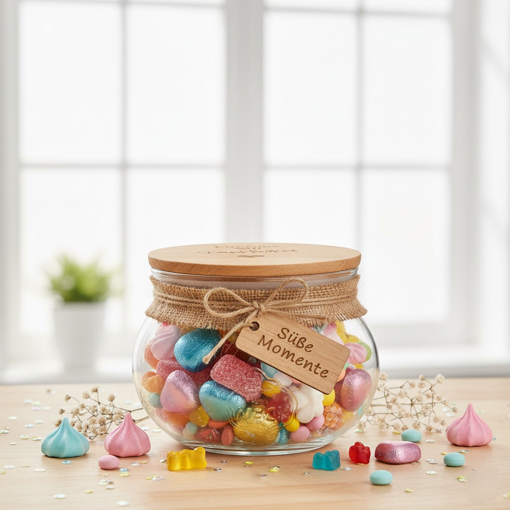 Weck Vorratsglas Glas voll Dankbarkeit bauchig