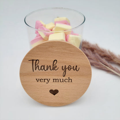 Vorratsglas Thank you very much