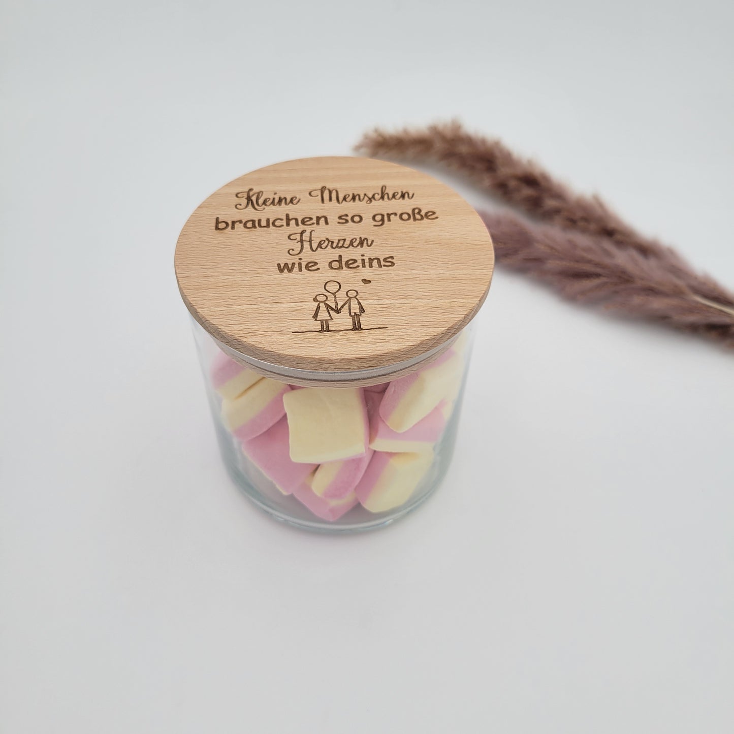 Vorratsglas Erzieher mit Motiv Kleine Menschen brauchen