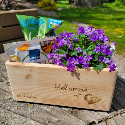 Hebamme Holzkiste