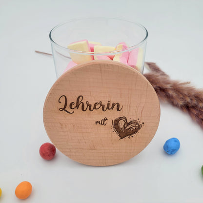 Lehrerin mit Herz Vorratsglas