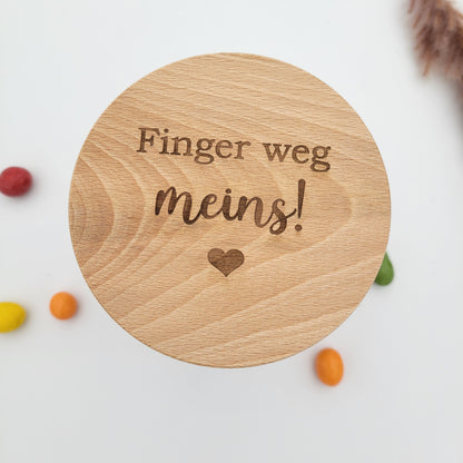 Vorratsglas Finger weg Meins