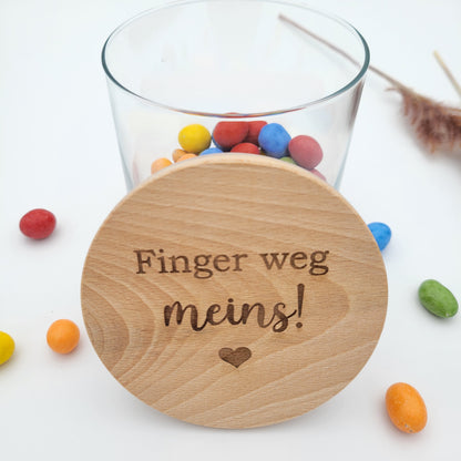 Vorratsglas Finger weg Meins