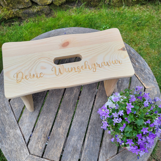 Fussbank personalisiert mit Wunschgravur