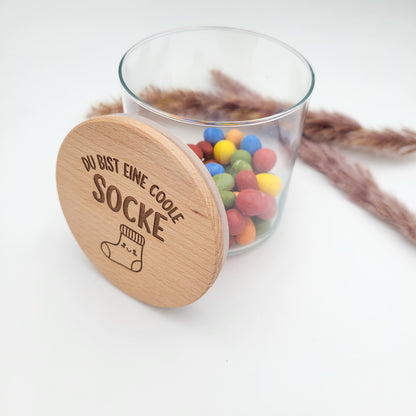 Vorratsglas coole Socke
