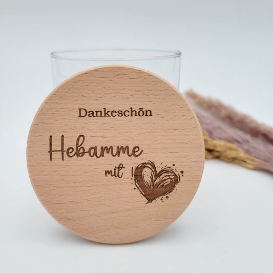 Vorratsglas Hebamme mit Herz