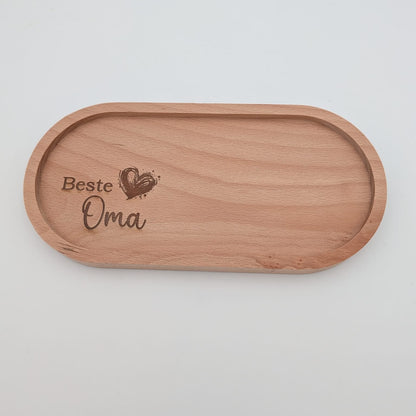 Holztablett oval Beste Oma