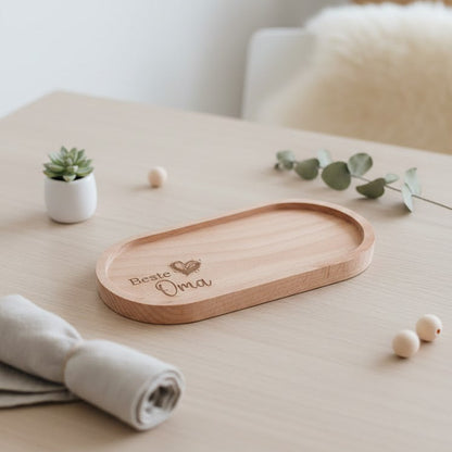 Holztablett oval Beste Oma