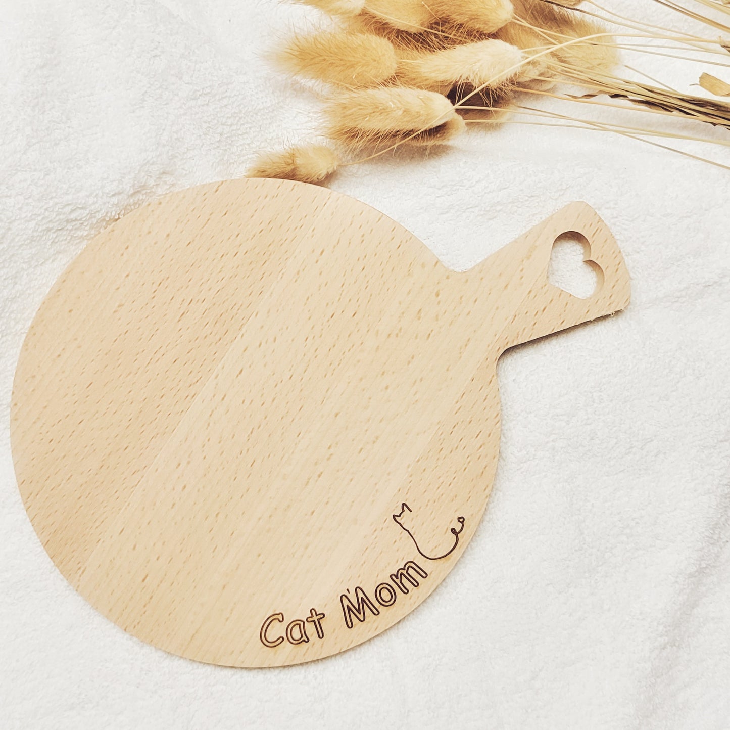 Cat Mom Brettchen rund