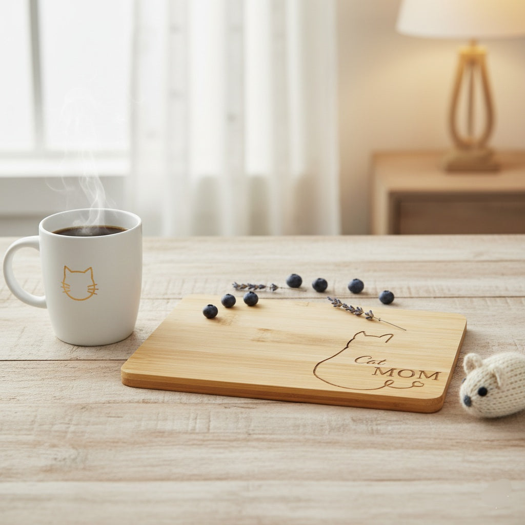 Frühstücksbrettchen CAT MOM