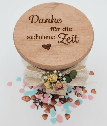 Vorratsglas Danke für die schöne Zeit