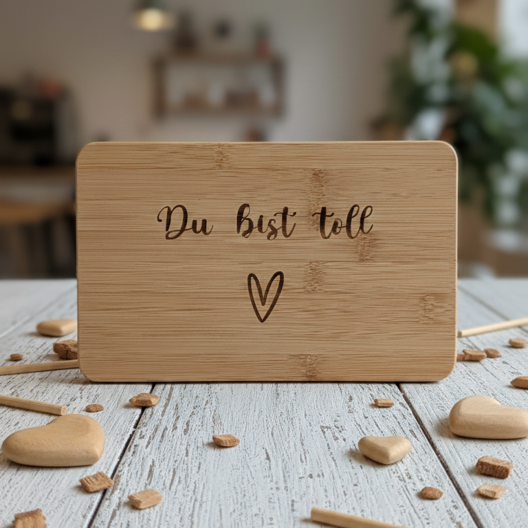 Frühstücksbrettchen - Du bist toll -