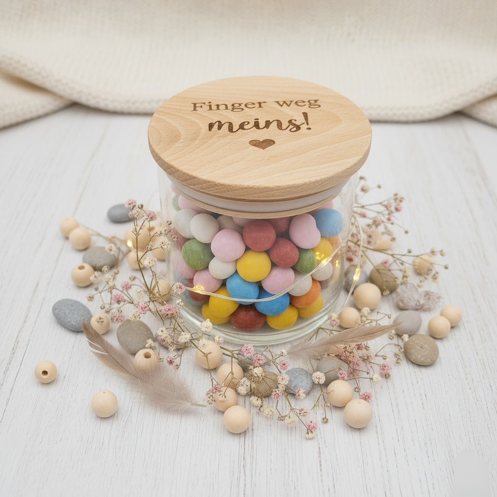 Vorratsglas Finger weg Meins