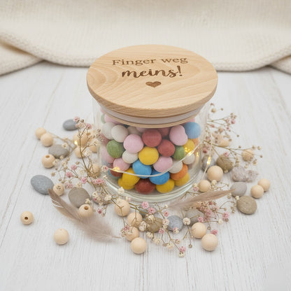 Vorratsglas Finger weg Meins