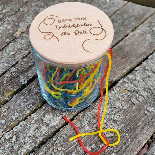 Vorratsglas Geduldsfäden