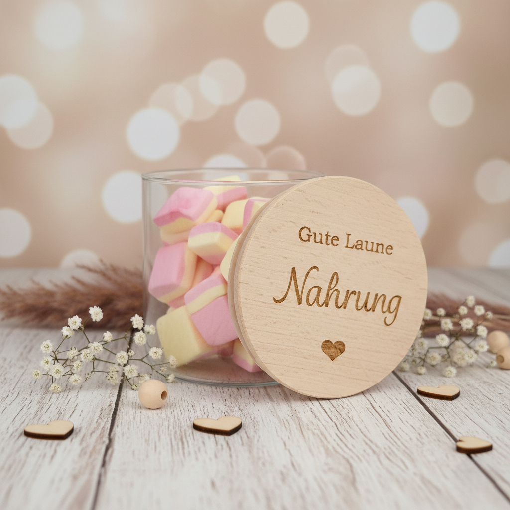 Vorratsglas Gute Laune Nahrung