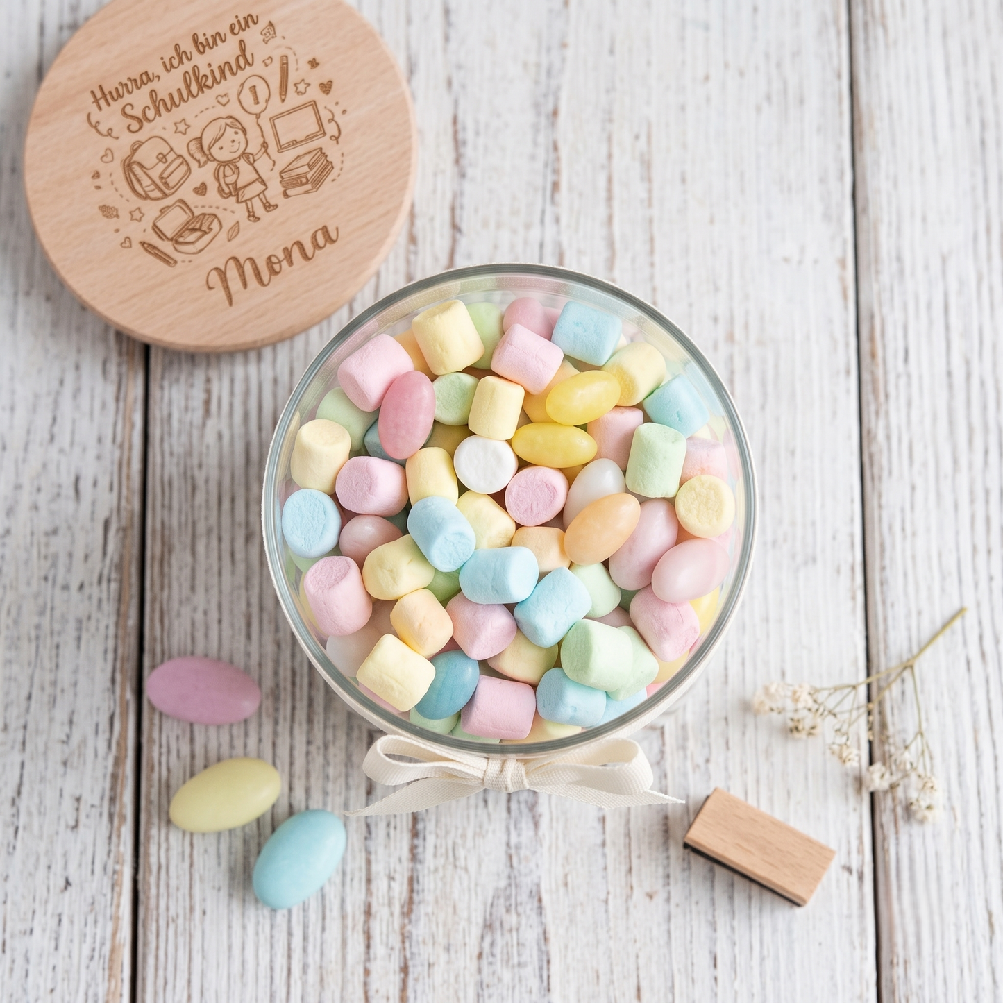 Geschenk Vorratsglas Einschulung Schulkind Einschulungsgeschenk mit Namen