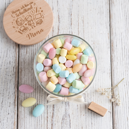 Geschenk Vorratsglas Einschulung Schulkind Einschulungsgeschenk mit Namen