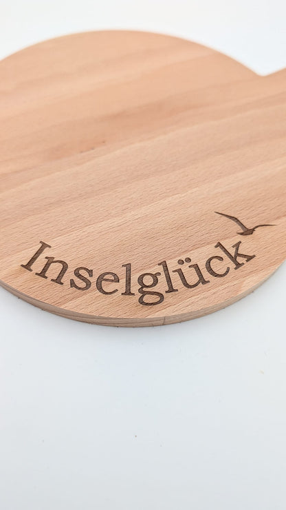 Brett  Inselglück & Möwe rund