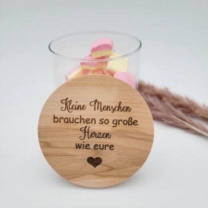Vorratsglas Kleine Menschen brauchen so große Herzen wie....