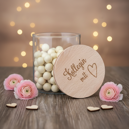 Vorratsglas Kollegin mit Herz