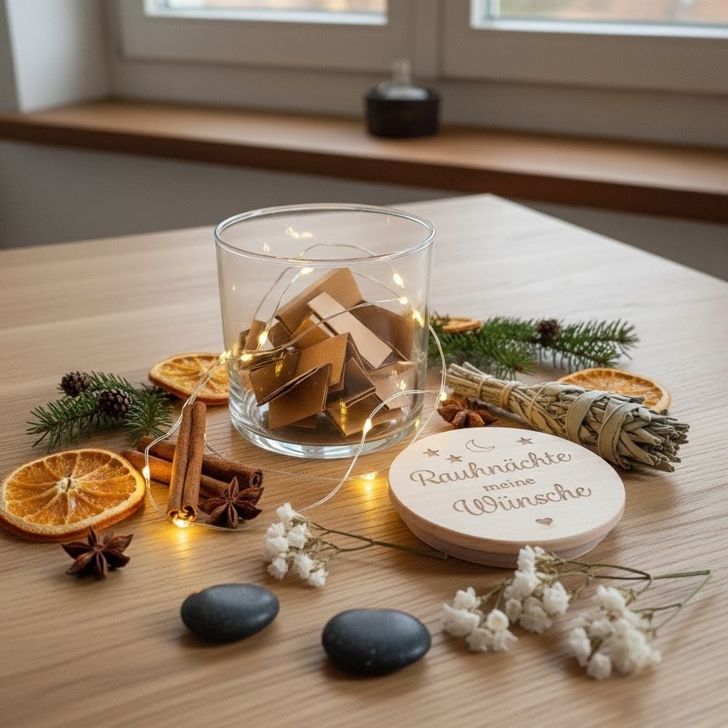 Rauhnächte Wünsche Glas