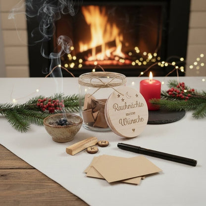 Rauhnächte Wünsche Glas