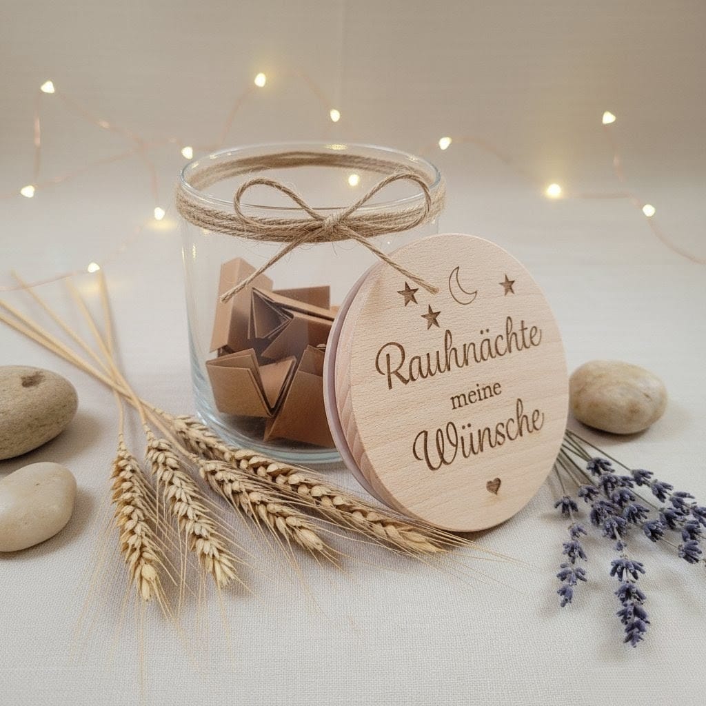 Rauhnächte Wünsche Glas