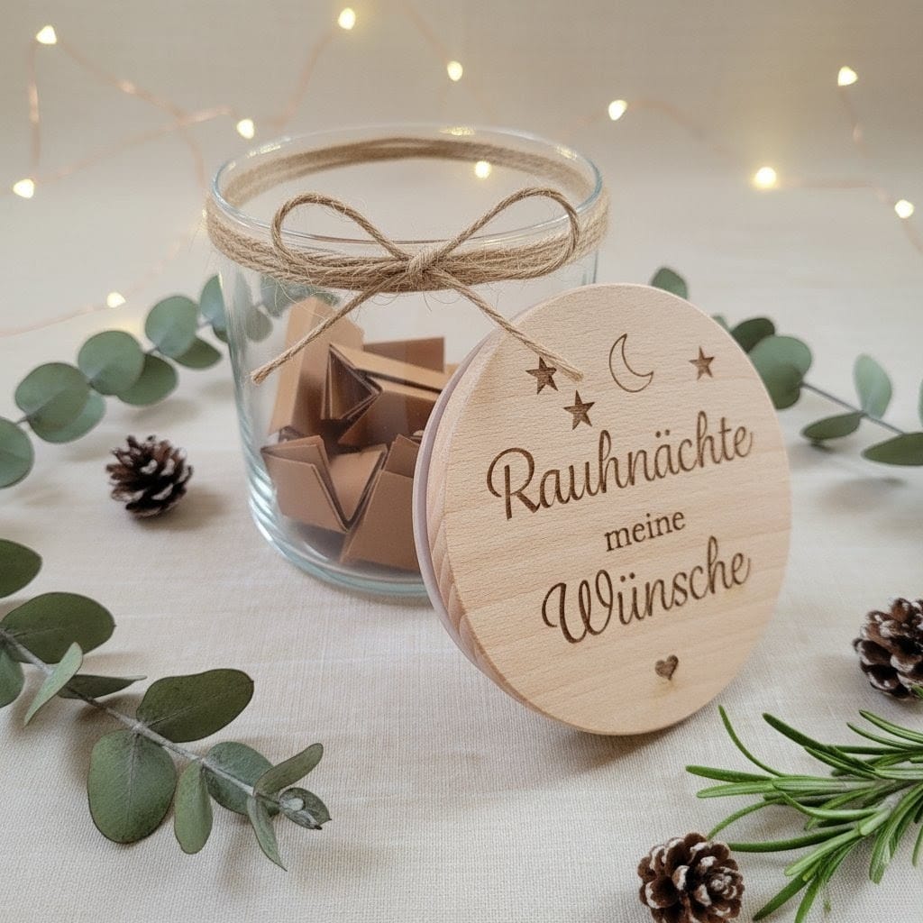 Rauhnächte Wünsche Glas