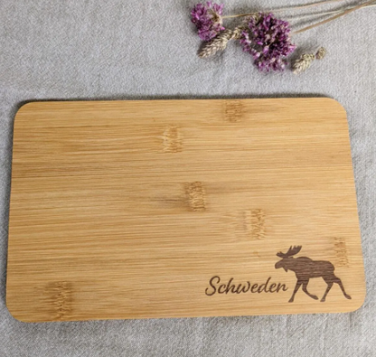 Frühstücksbrettchen Schweden Elch