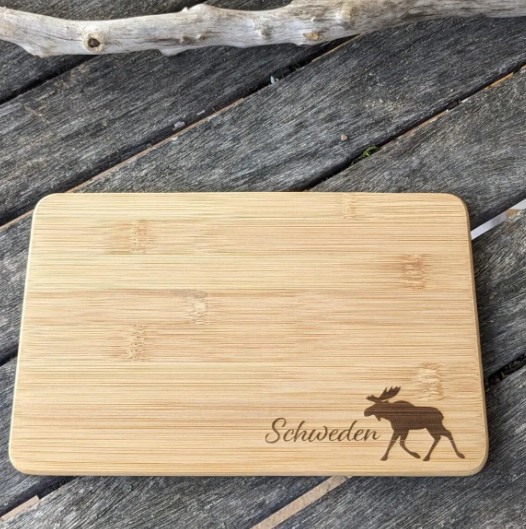 Frühstücksbrettchen Schweden Elch