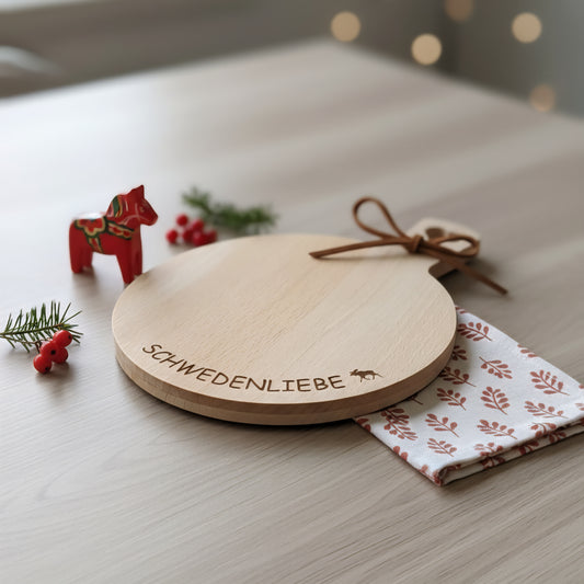 Holzbrettchen rund Schwedenliebe