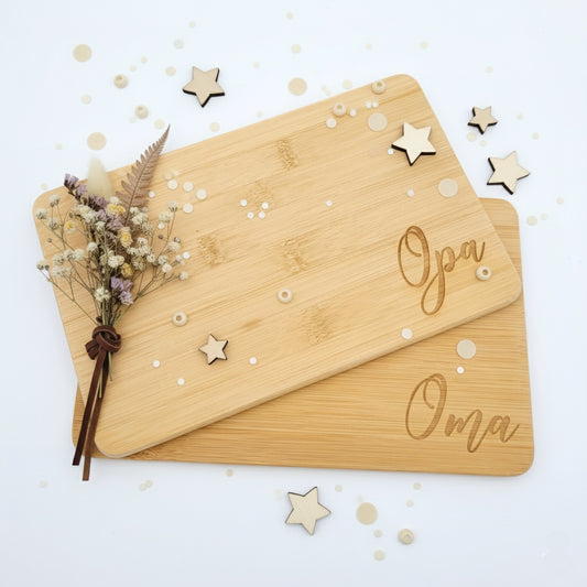 Frühstücksbrettchen Oma & Opa im Set