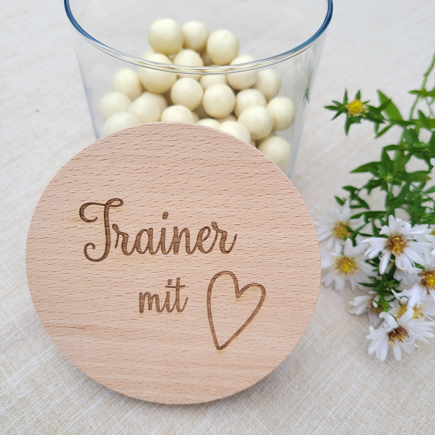 Trainer mit Herz Vorratsglas