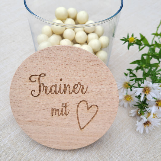 Trainer mit Herz Vorratsglas