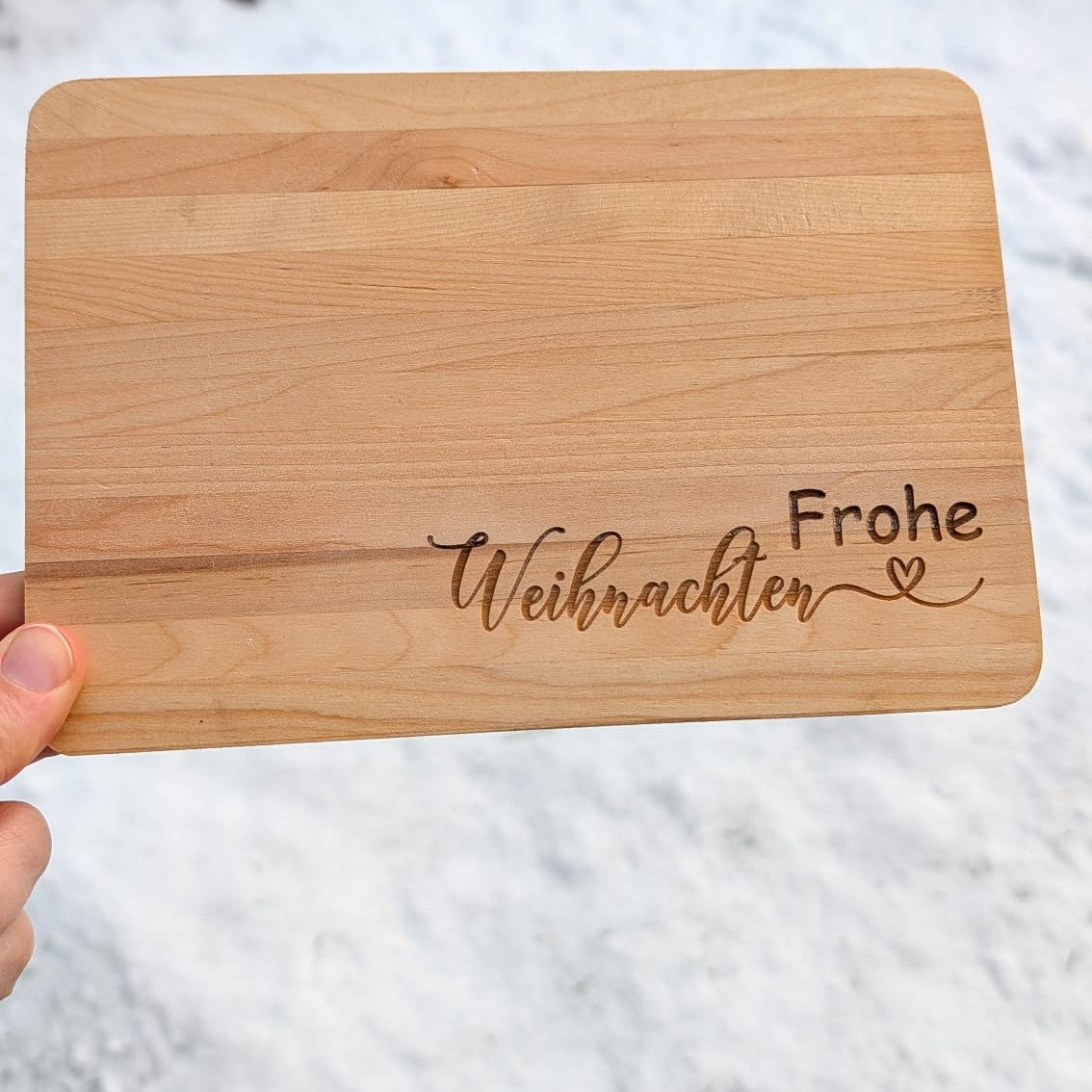 Frohe Weihnachten Frühstücksbrettchen