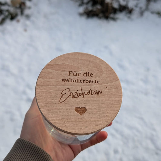 Vorratsglas weltallerbeste Erzieherin