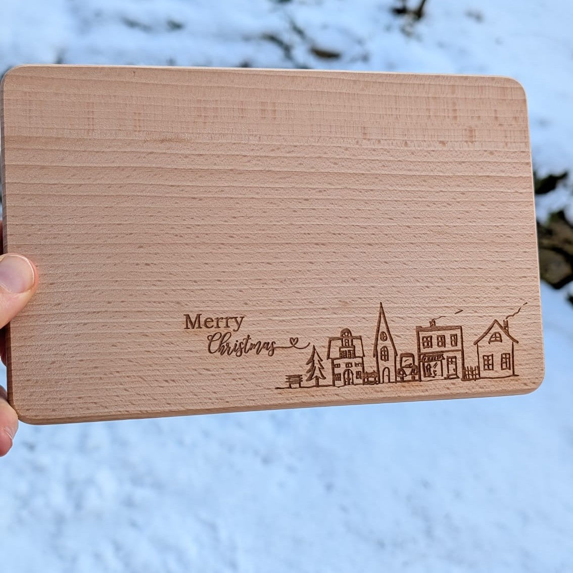 Frühstücksbrettchen Merry Christmas