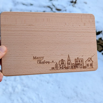 Frühstücksbrettchen Merry Christmas