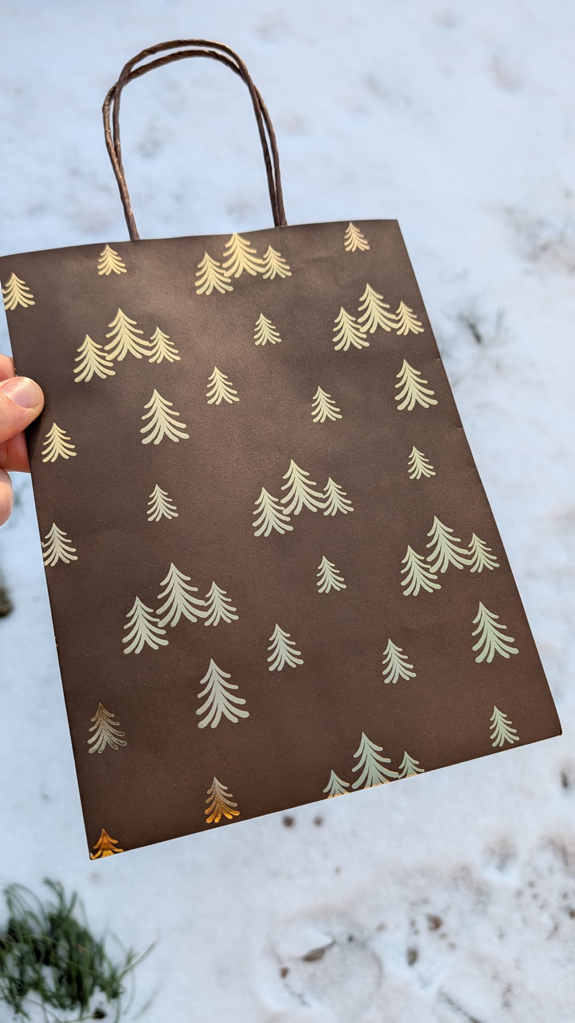 Geschenktüte Tannenbäume