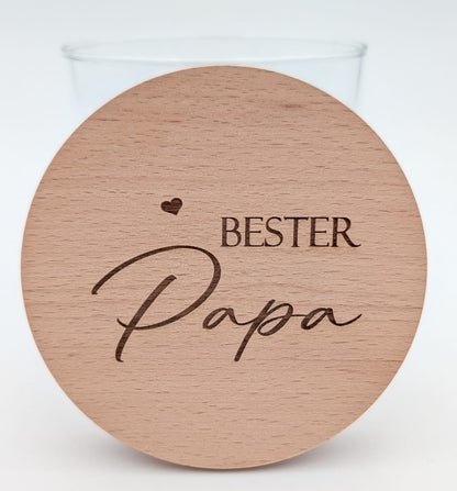 Naschglas Bester Papa Geschenk Vatertag, Geburtstag