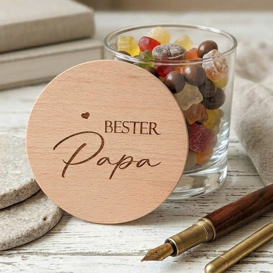 Naschglas Bester Papa Geschenk Vatertag, Geburtstag