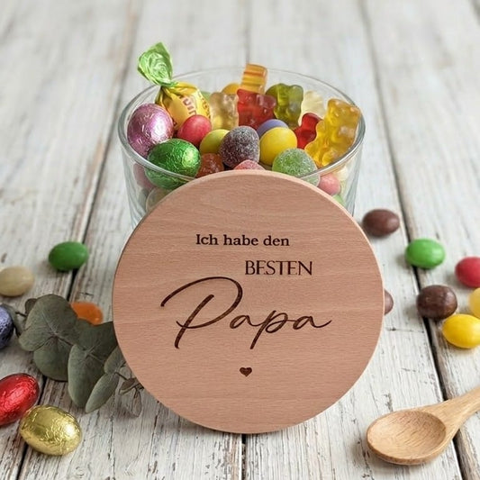 Bester Papa Geschenk Vatertag Vorratsglas Ich habe den besten Papa